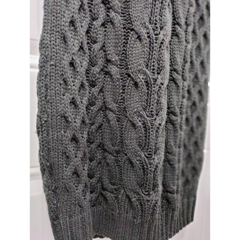 Herra Collection Black Chunky Cable Knit Dress M - Picture 7 of 9